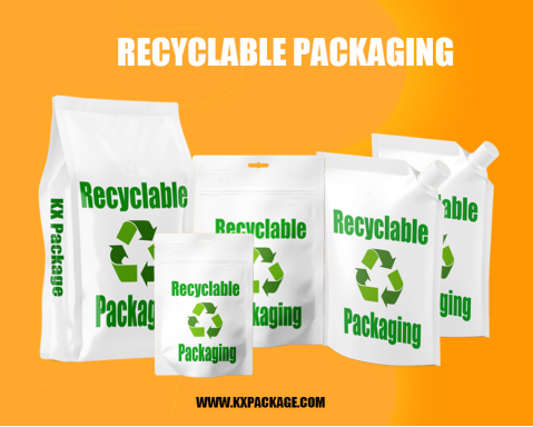Ανακυκλώσιμες ανασυστατώσιμες σακούλες Kraft σακούλες συσκευασίας σνακ σακούλες EU πιστοποιημένες 8