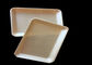 Compostable Custom Biodegradable Trays , 100% Disposable Sugarcane Pulp Paper Plates