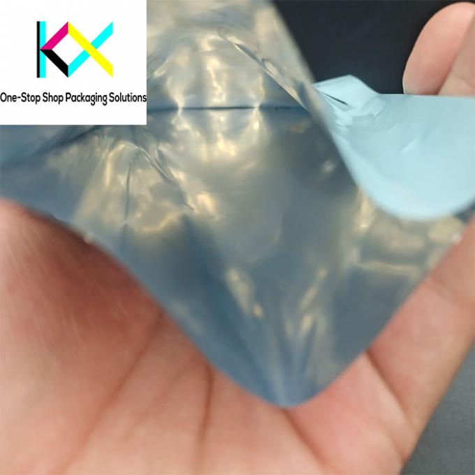 Προσαρμοσμένη εκτυπωμένη πλαστική σακούλα συσκευασίας επίπεδη τσάντα τριών πλευρών σφραγίδα μάσκα τσάντα 1